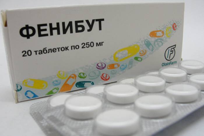 Препарат Фенибут 20 таблеток 